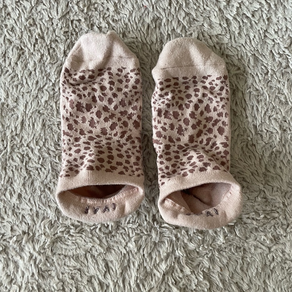 Pure Barre Cheetah Print Socks